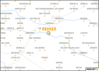 map of Rekken