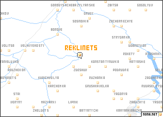 map of Reklinets