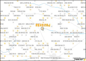 map of Rękoraj