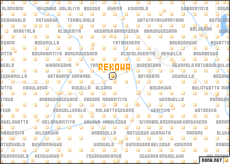 map of Rekowa