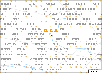 map of Reksuł