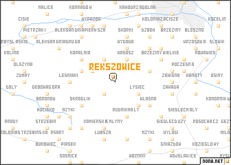 map of Rększowice