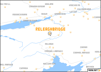 map of Releagh Bridge