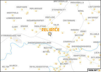 map of Reliance