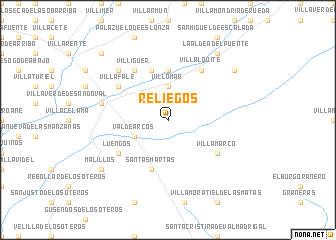 map of Reliegos
