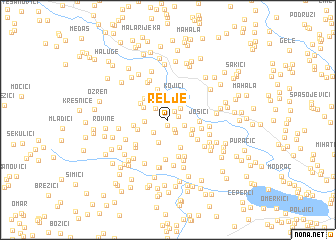 map of Relje
