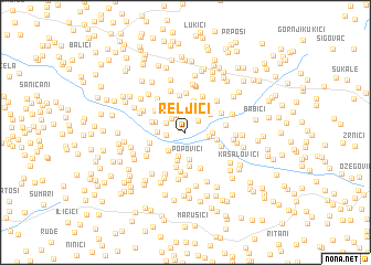 map of Reljići