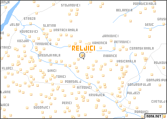 map of Reljići