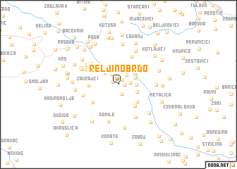 map of Reljino Brdo