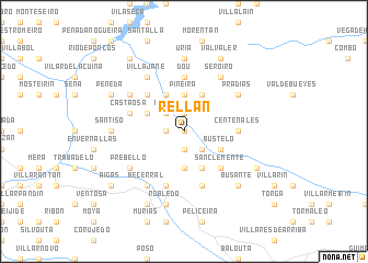 map of Rellán