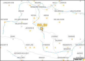 map of Reľov