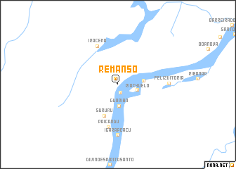 map of Remanso