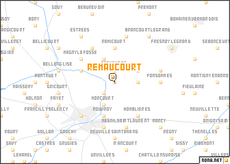 map of Remaucourt