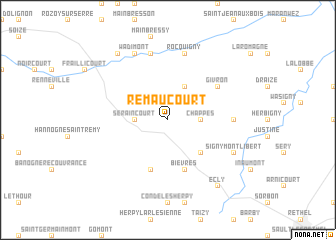 map of Remaucourt