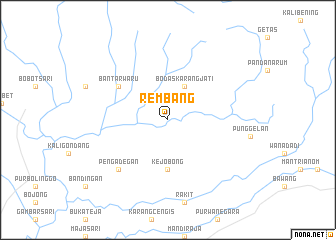 map of Rembang