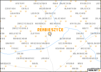 map of Rembieszyce