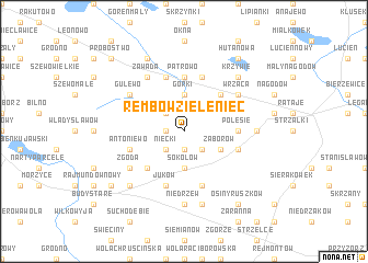 map of Rembów Zieleniec