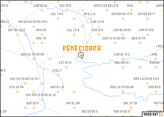 map of Remecioara