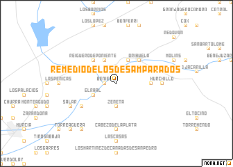 map of Remedio de los Desamparados