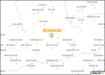 map of Remeikiai