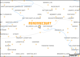 map of Remennecourt