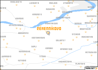 map of Remennikovo