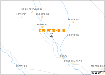 map of Remennikovo