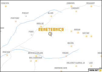 map of Remetea Mică