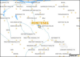 map of Remeteség