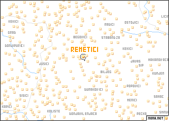 map of Remetići