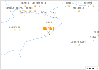 map of Remeţi