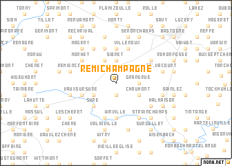 map of Remichampagne