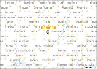 map of Řemíčov