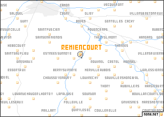 map of Remiencourt