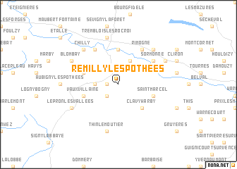 map of Remilly-les-Pothées