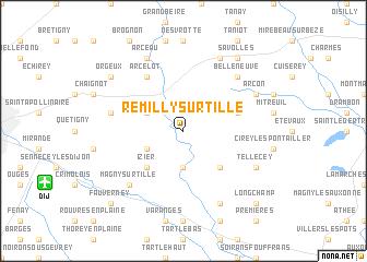 map of Remilly-sur-Tille