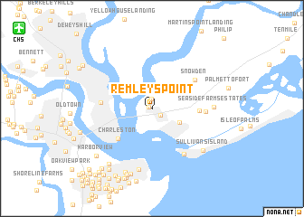 map of Remleys Point