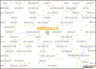 map of Remoiville