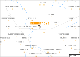 map of Remontnoye