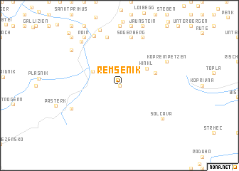 map of Remšenik