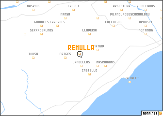 map of Remullá