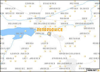 map of Renardowice