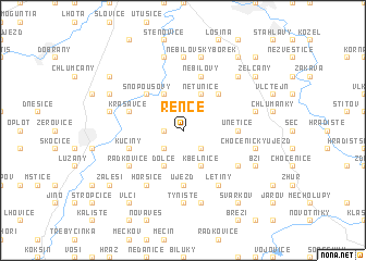 map of Řenče