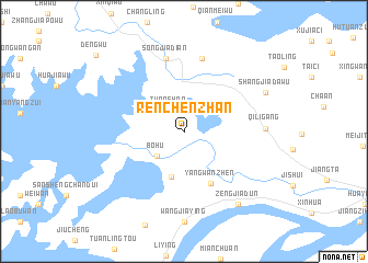 map of Renchenzhan