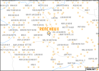 map of Rencheux