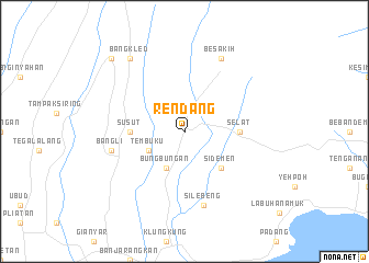 map of Rendang