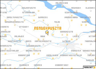 map of Rendekpuszta