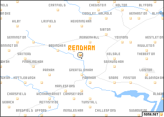 map of Rendham