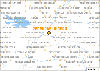 map of Renedo de la Inera