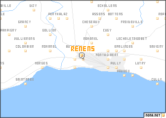 map of Renens